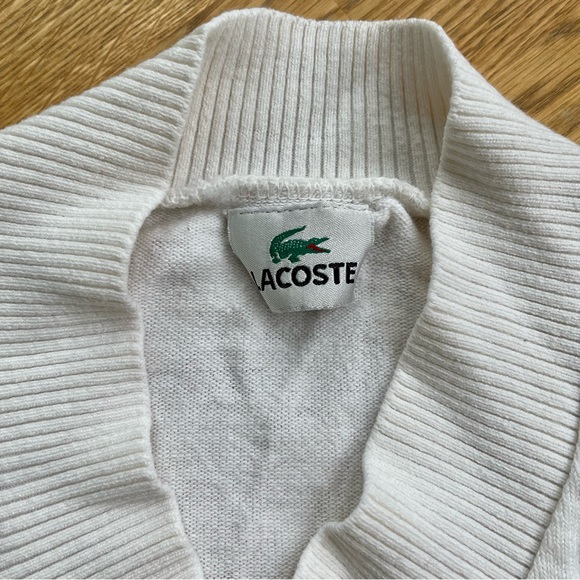 Vintage Lacoste Tennis V-neck Knit Top - XS - Picture 3 of 3